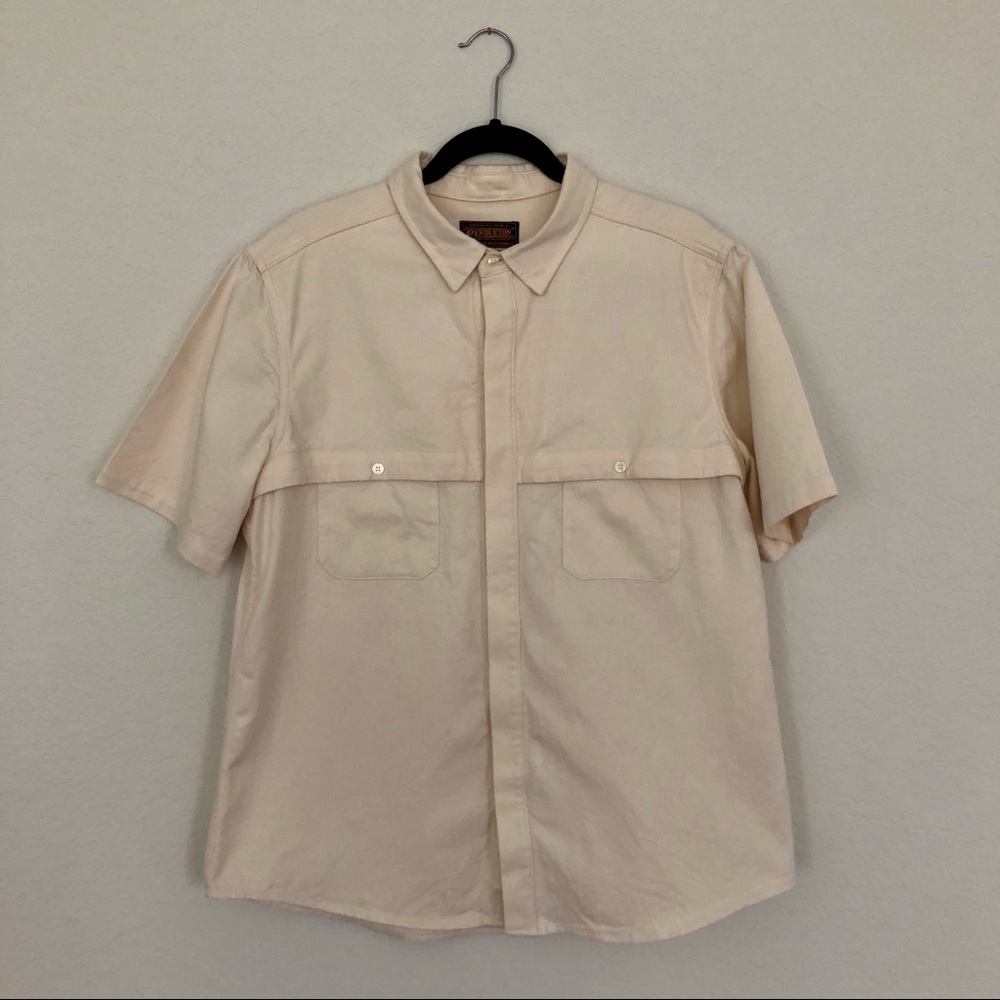 Men’s Pendleton Portland Collection Cream Shirt XL